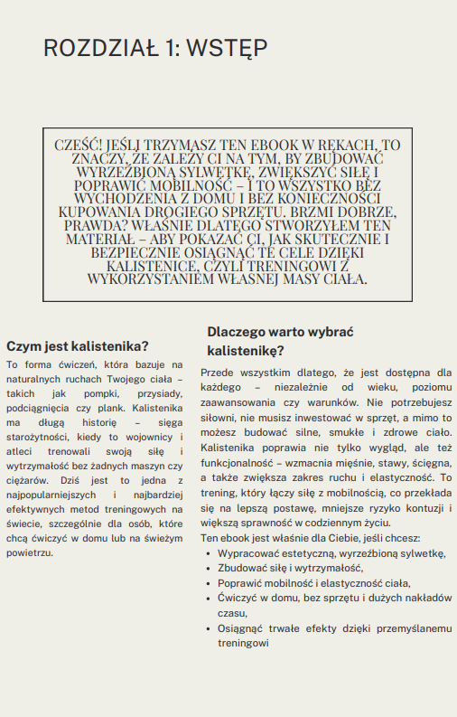 KALISTENIKA UWOLNIJ SWÓJ POTENCJAŁ